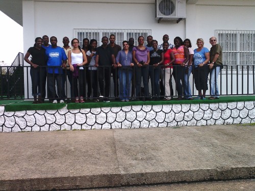 CERMES Students with 5Cs staff in Belmopan