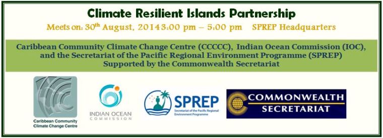Banner for Climate Resilient Islands Partnership